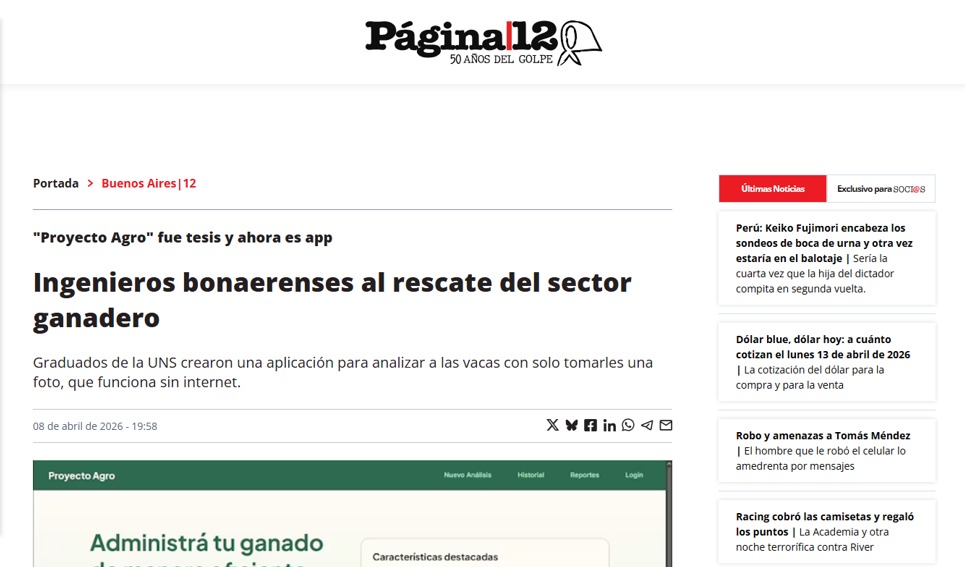 Pagina 12's (News site) article